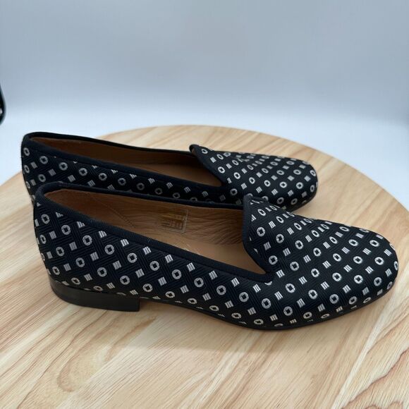 Stubbs and Wooten Loafer Shoes Womens 6 Black Genuine Leather Slip On Preppy - Picture 4 of 7